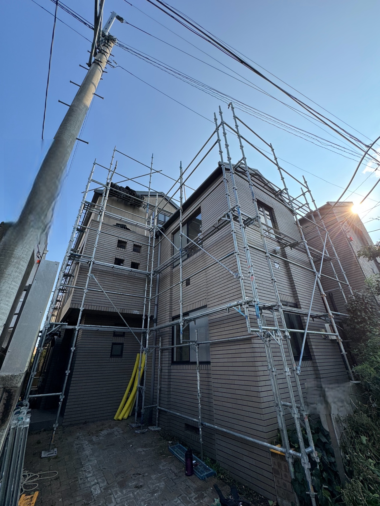 【足場】世田谷区代沢にて仮設工事